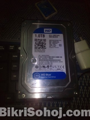 wd hard disk 1tb...and transend ddr3 ram 2gb